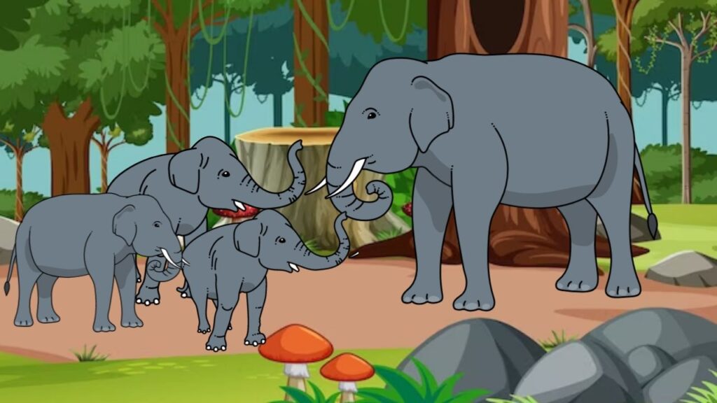 The king elephant and the wise hare - Panchatantra-Tales