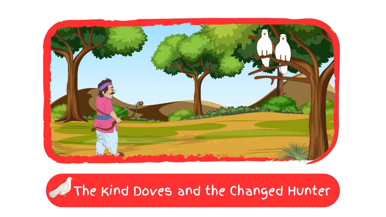 Panchatantra-Story-The-Kind-Doves-and-the-Changed-Hunter