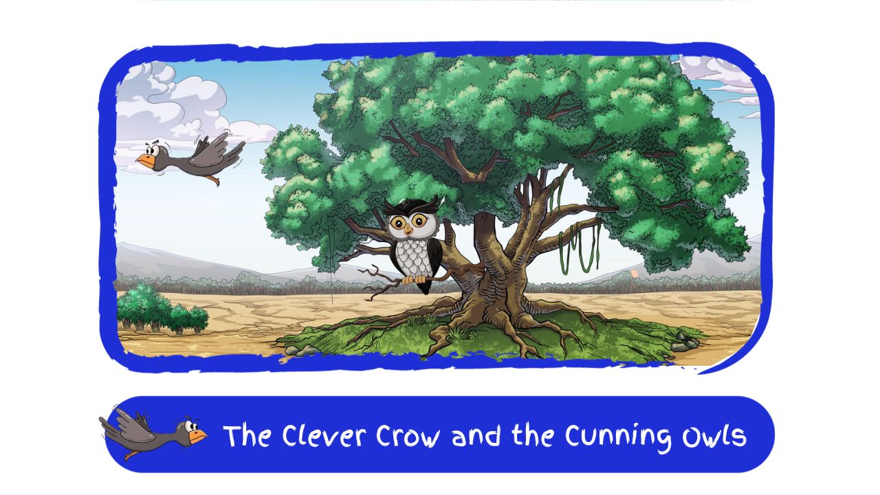 Panchatantra-Story The Clever Crow and the Cunning Owls