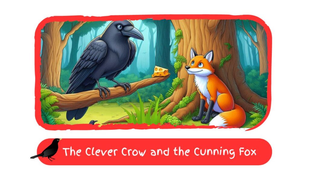 The Clever Crow and the Cunning Fox Moral Story