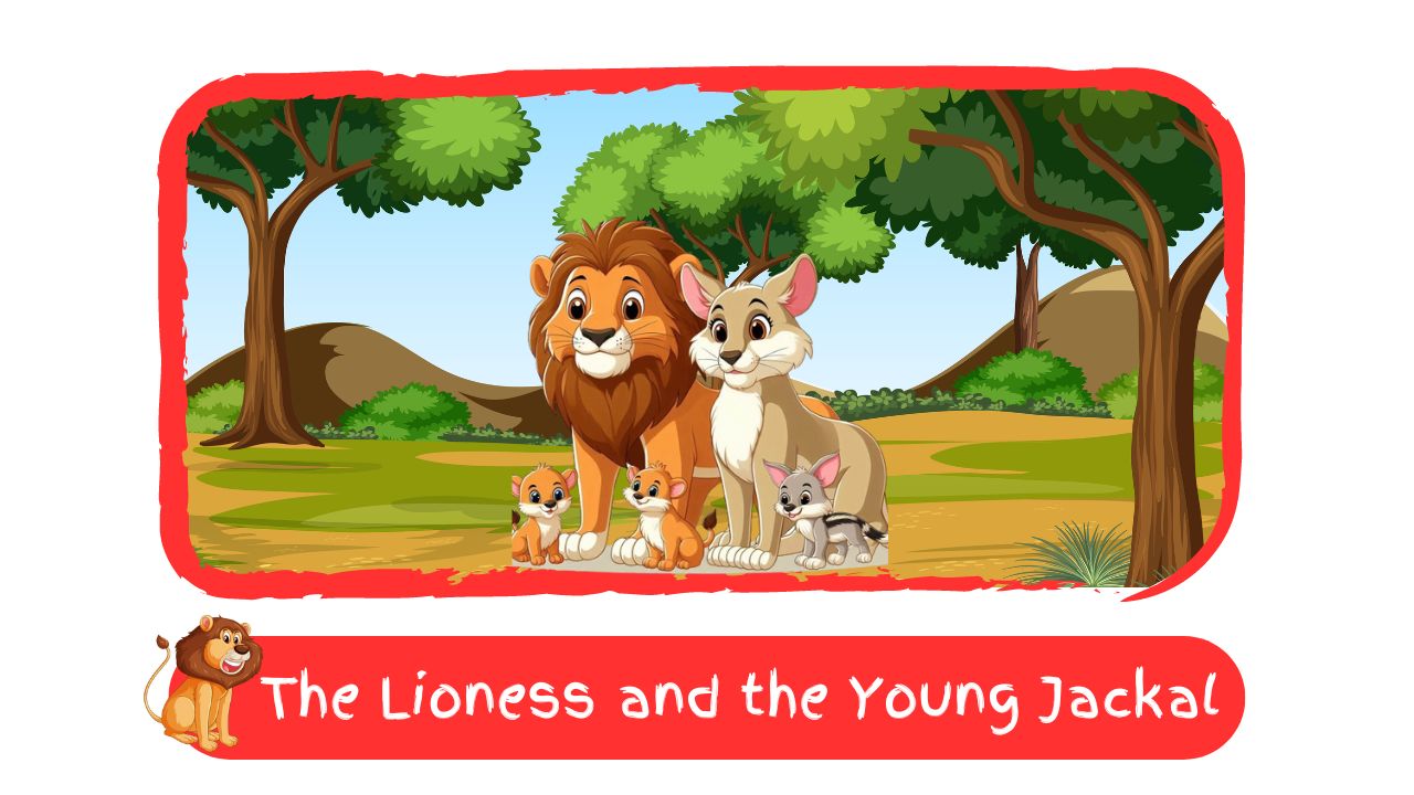 The Lioness and the Young Jackal